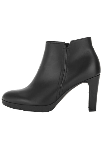 Stiefeletten Gabor Stiefelette Glattleder Schwarz Warmfutter