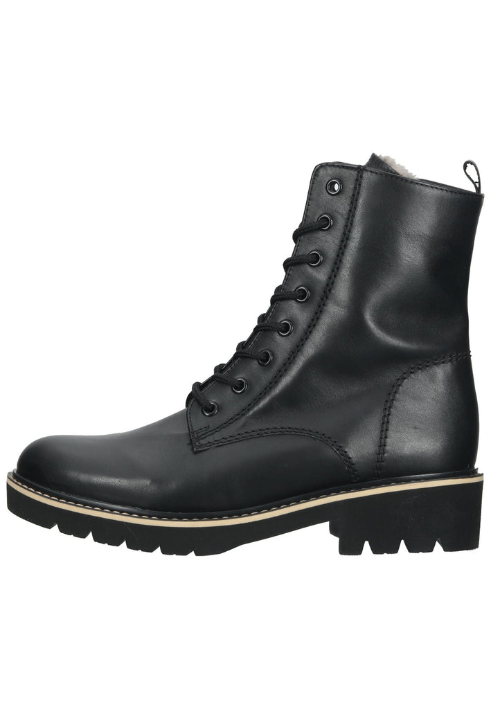Stiefeletten Gabor Stiefelette Glattleder Schwarz Warmfutter
