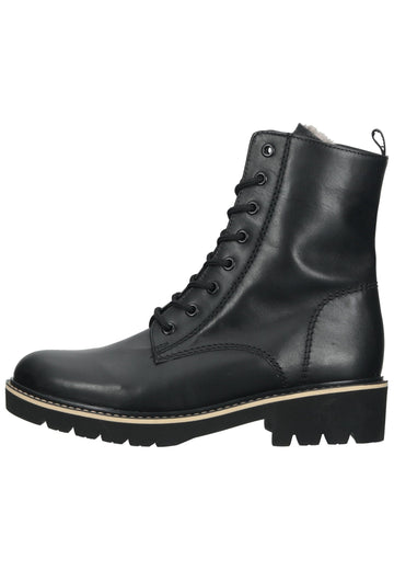 Stiefeletten Gabor Stiefelette Glattleder Schwarz Warmfutter