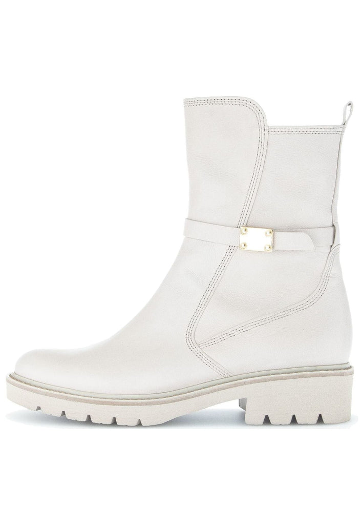 Stiefeletten Gabor Stiefelette Glattleder Weiß