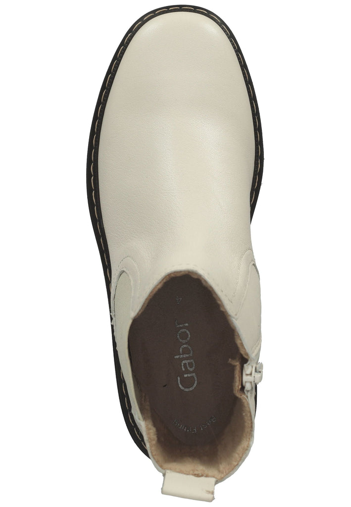 Stiefeletten Gabor Stiefelette Glattleder Weiß