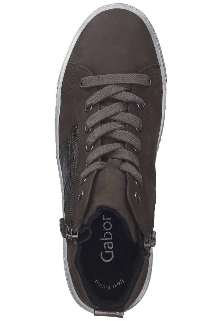 Stiefeletten Gabor Stiefelette Leder Braun/Silber