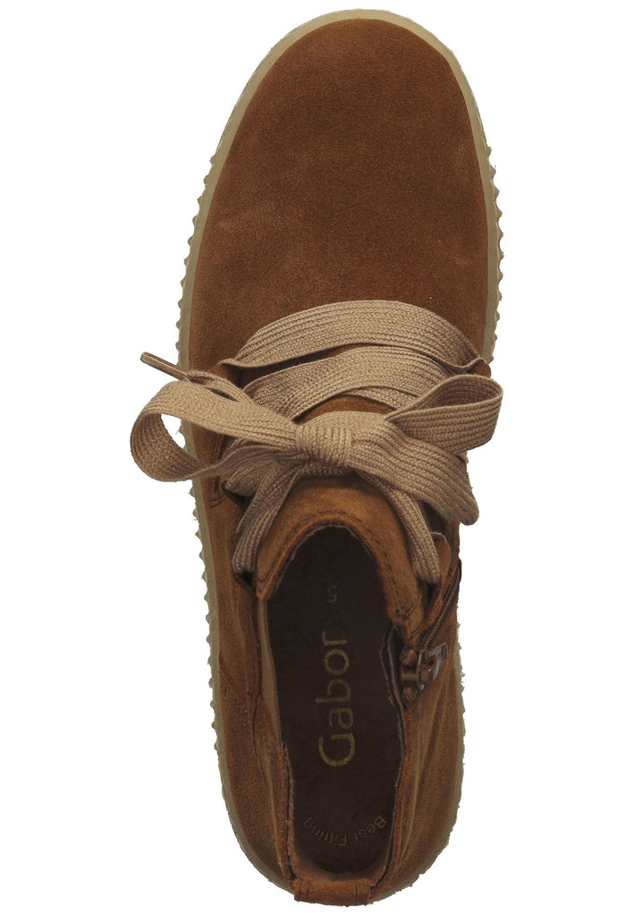 Stiefeletten Gabor Stiefelette Leder Cognac