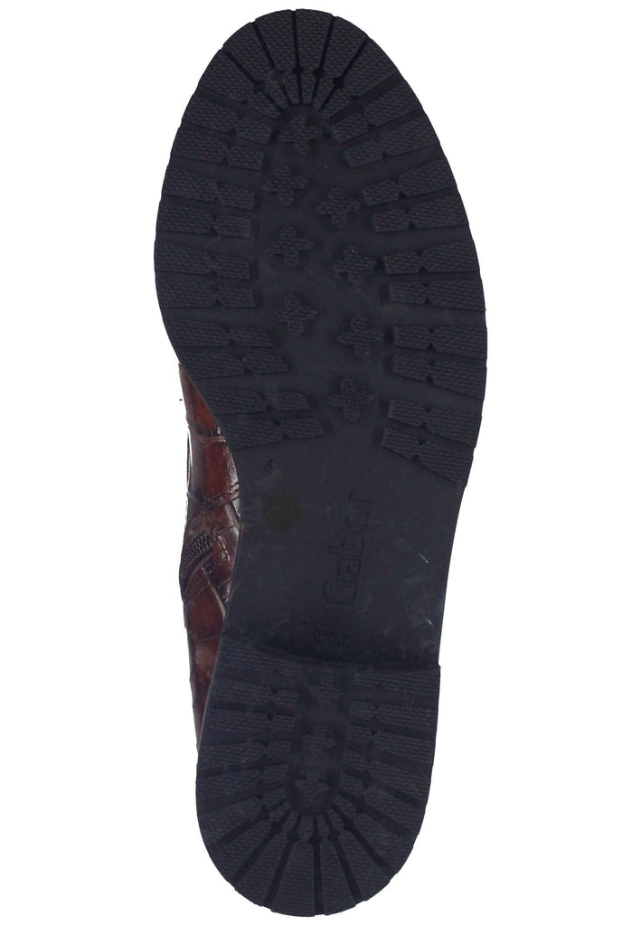 Stiefeletten Gabor Stiefelette Leder Dunkelbraun