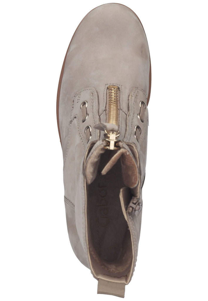 Stiefeletten Gabor Stiefelette Leder Hellbeige