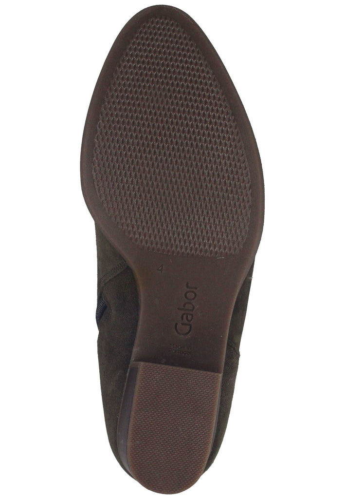 Stiefeletten Gabor Stiefelette Leder Khaki