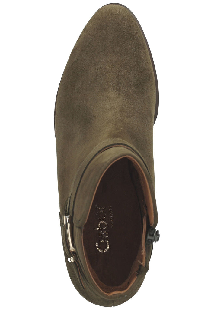 Stiefeletten Gabor Stiefelette Leder Khaki