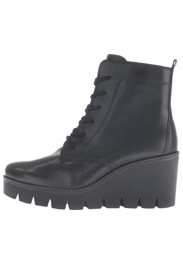 Stiefeletten Gabor Stiefelette Leder Schwarz/Braun Warmfutter
