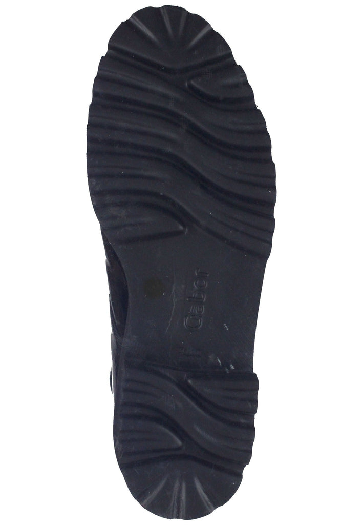 Stiefeletten Gabor Stiefelette Leder Schwarz Lack