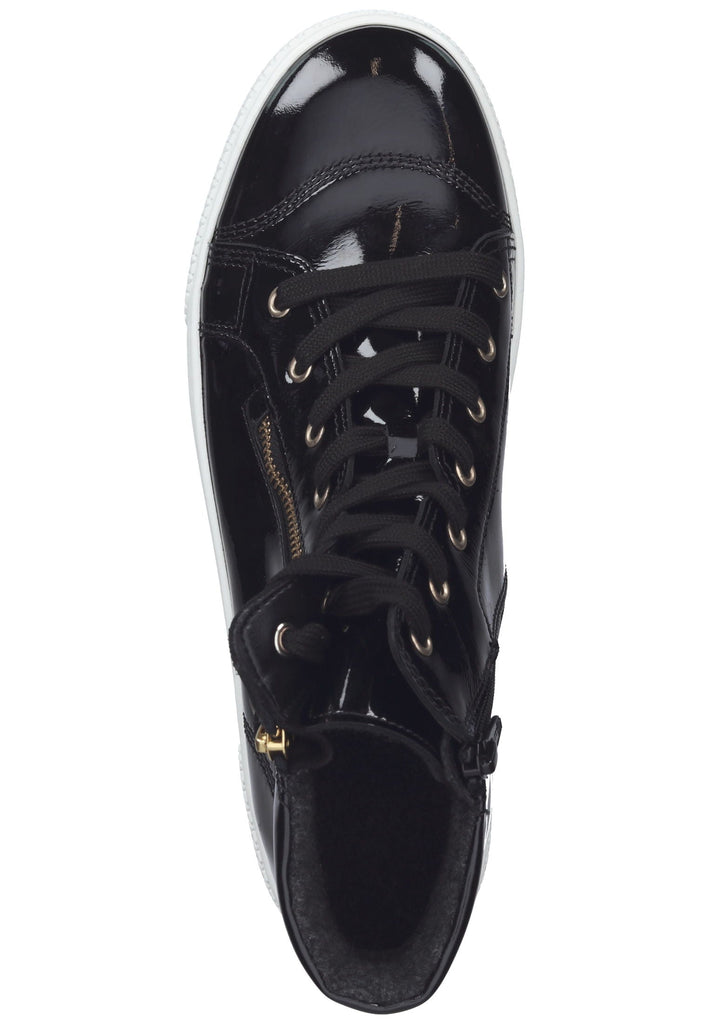 Stiefeletten Gabor Stiefelette Leder Schwarz Lack