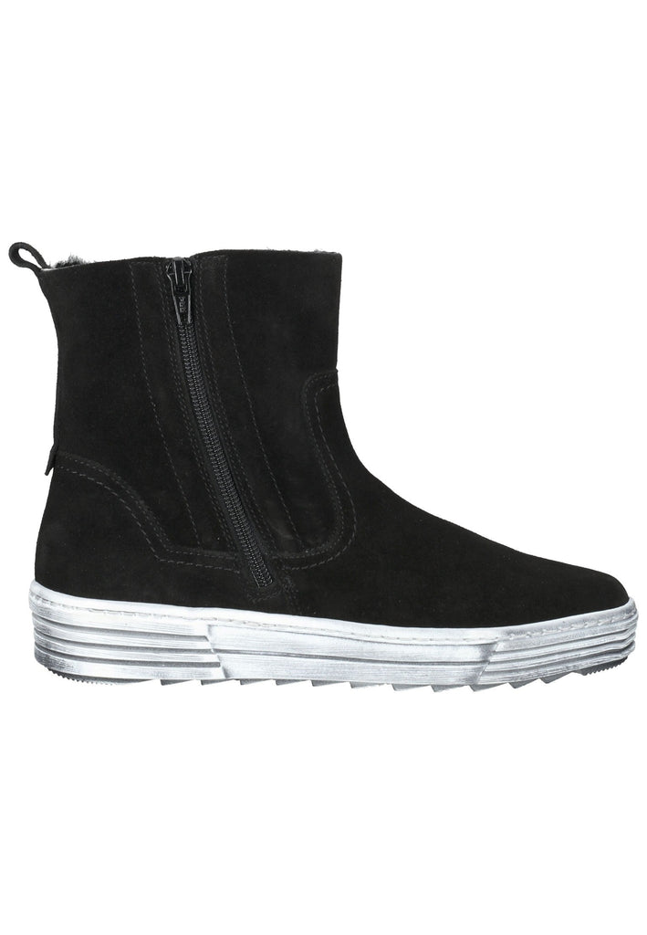Stiefeletten Gabor Stiefelette Leder Schwarz Warmfutter