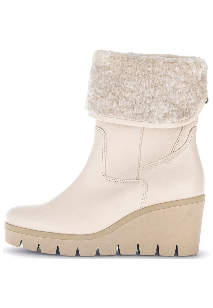 Stiefeletten Gabor Stiefelette Leder/Textil Hellbeige