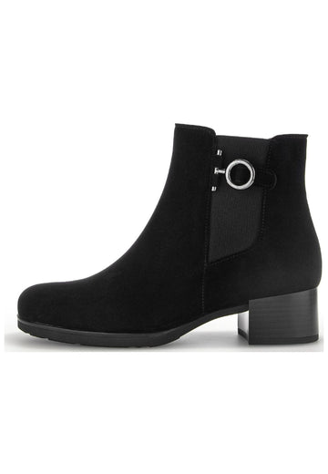 Stiefeletten Gabor Stiefelette Leder/Textil Schwarz