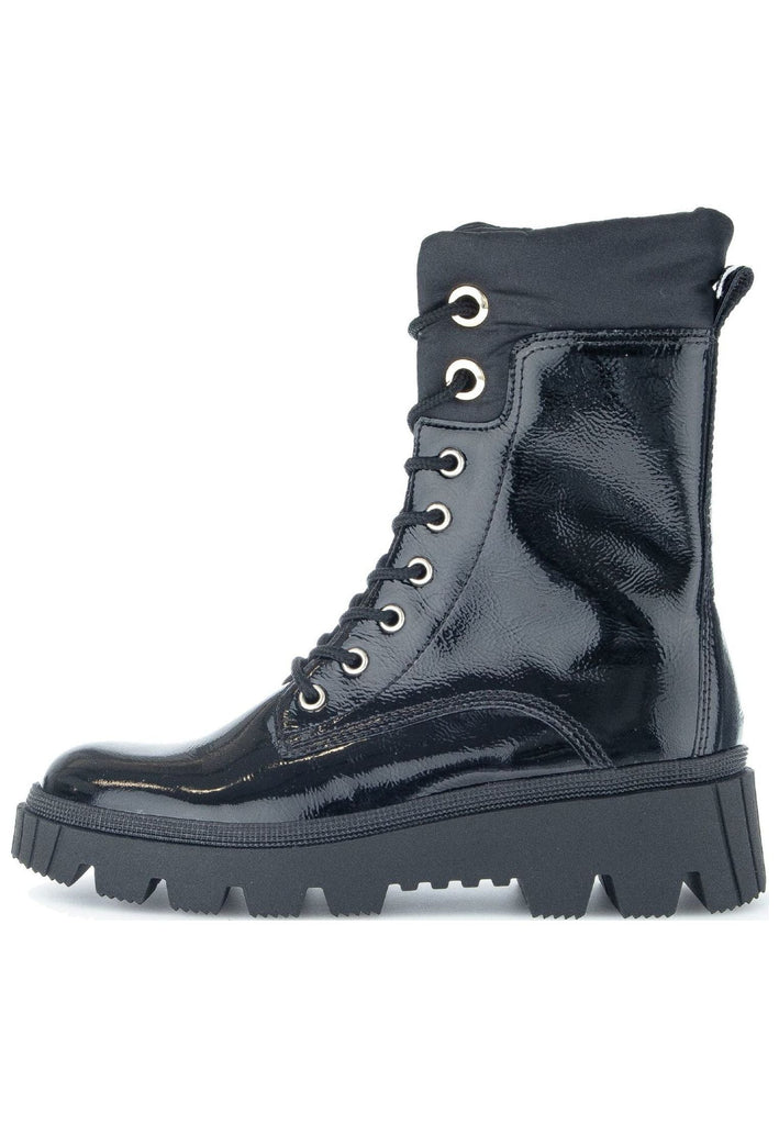 Stiefeletten Gabor Stiefelette Leder/Textil Schwarz Lack