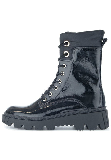 Stiefeletten Gabor Stiefelette Leder/Textil Schwarz Lack