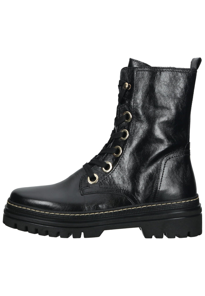 Stiefeletten Gabor Stiefelette Nappaleder Schwarz/Gold