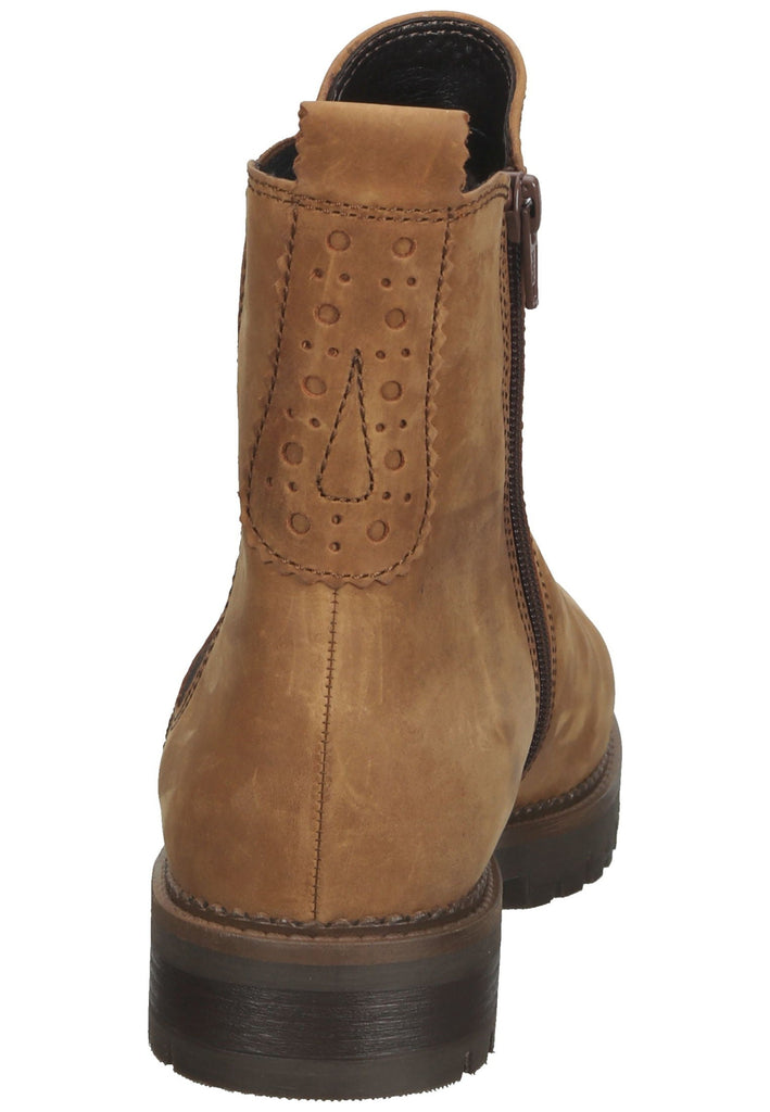 Stiefeletten Gabor Stiefelette Nubukleder Cognac