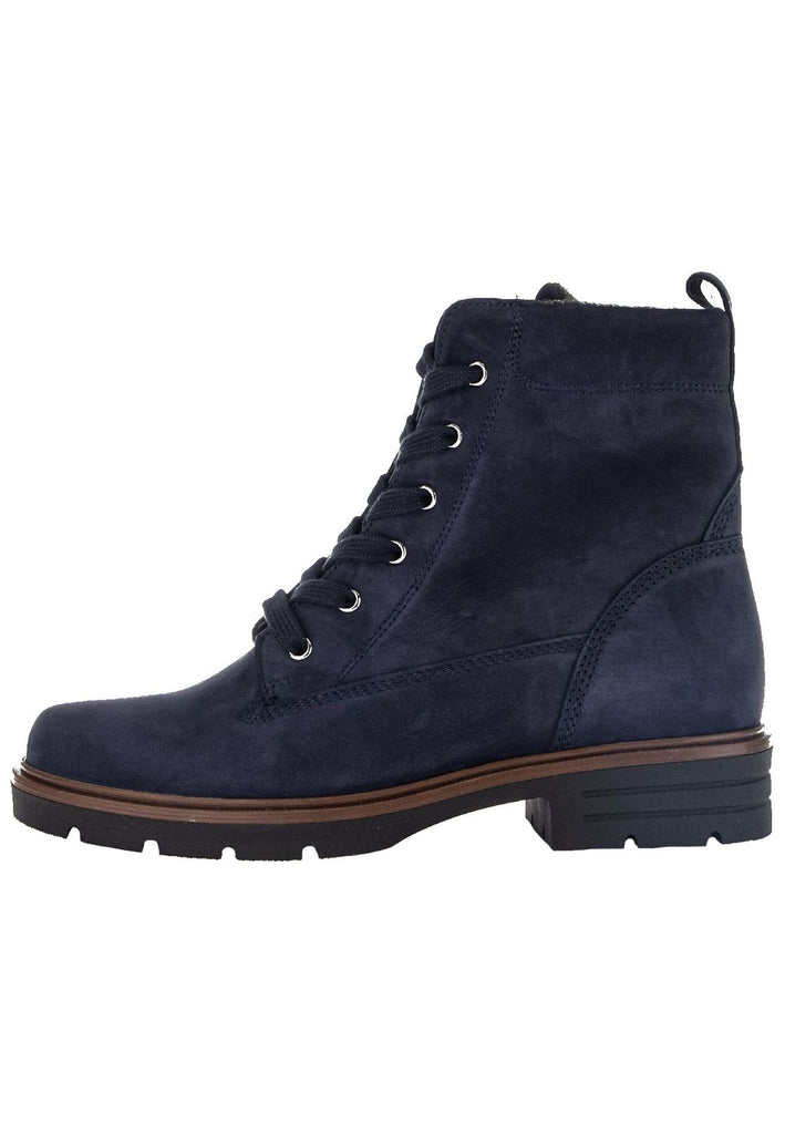 Stiefeletten Gabor Stiefelette Nubukleder Dunkelblau Warmfutter