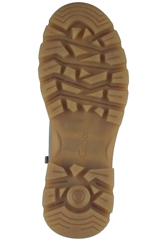 Stiefeletten Gabor Stiefelette Nubukleder Kiesel Warmfutter