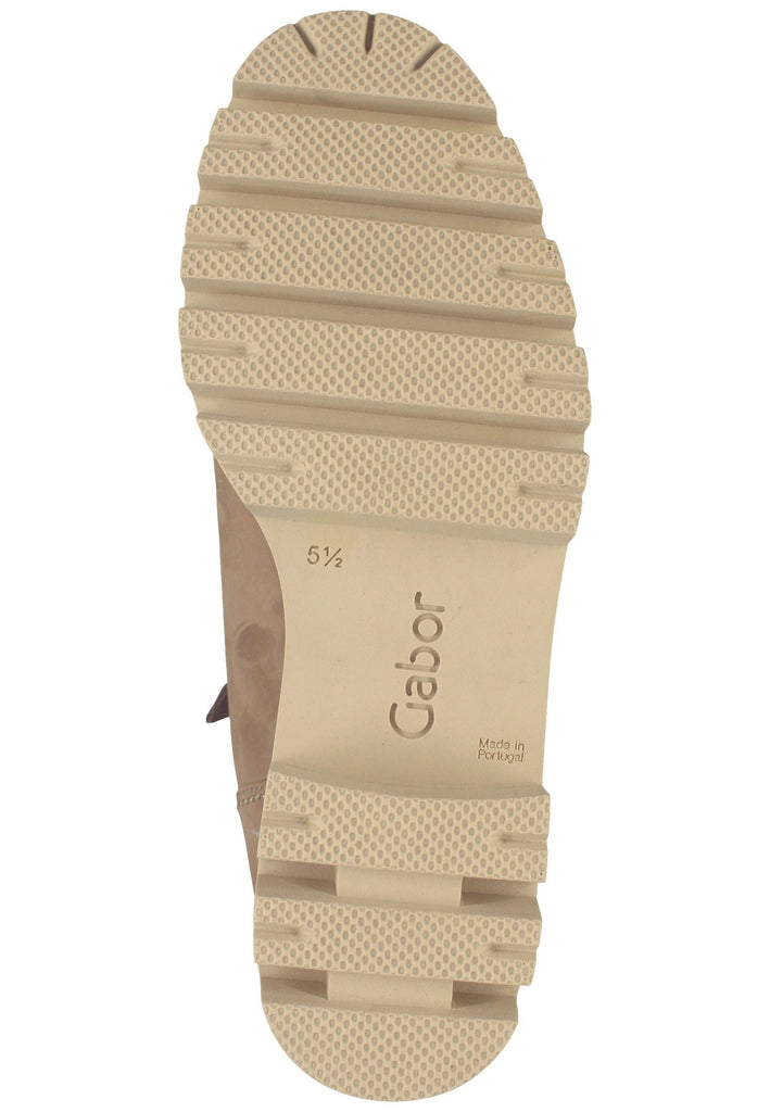 Stiefeletten Gabor Stiefelette Nubukleder Muskat