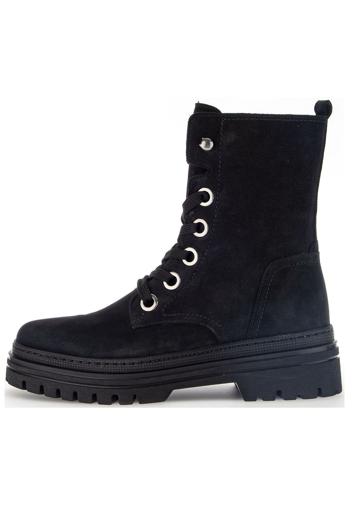 Stiefeletten Gabor Stiefelette Nubukleder Schwarz