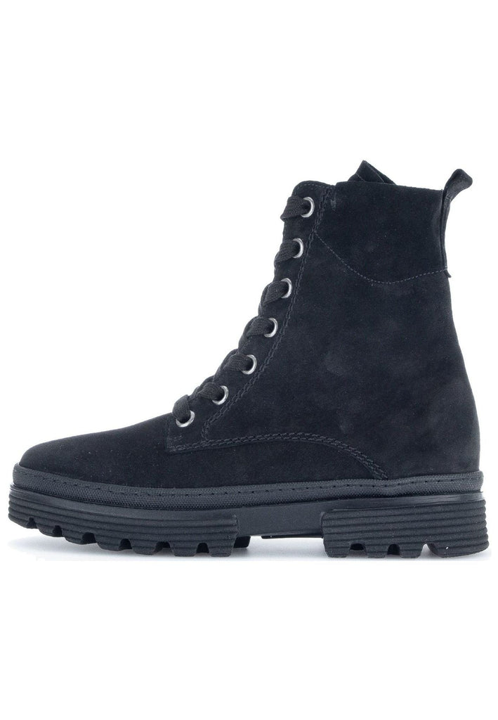 Stiefeletten Gabor Stiefelette Nubukleder Schwarz