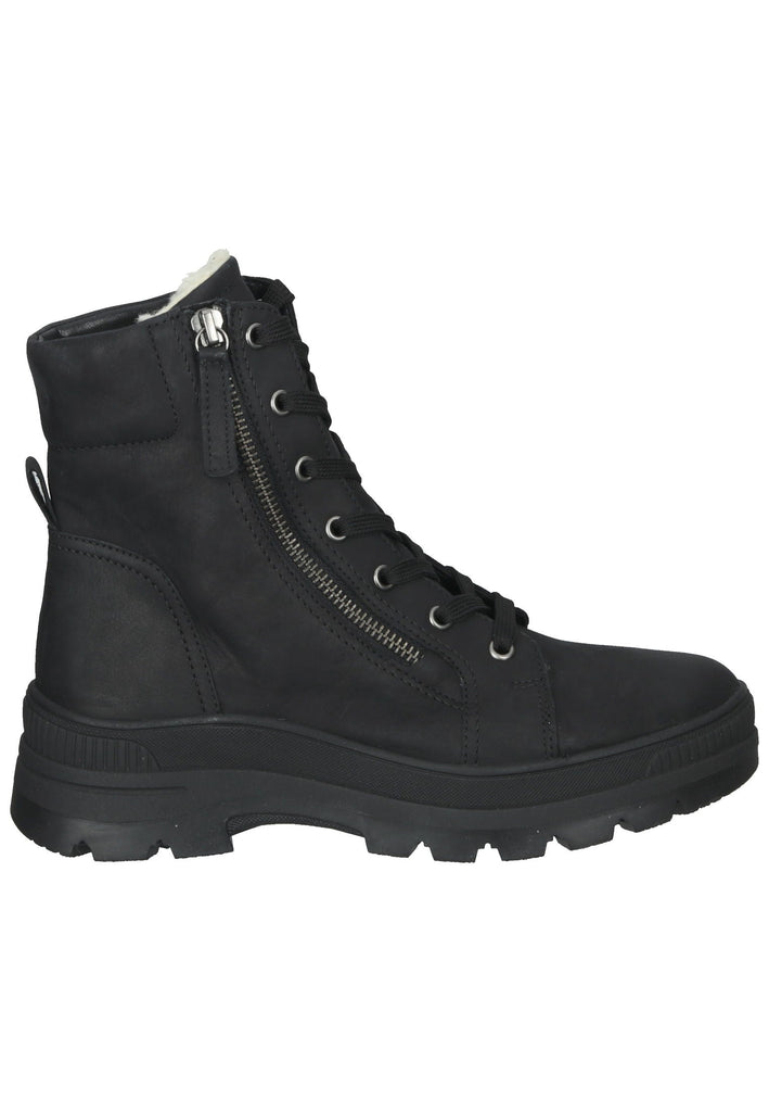 Stiefeletten Gabor Stiefelette Nubukleder Schwarz Warmfutter