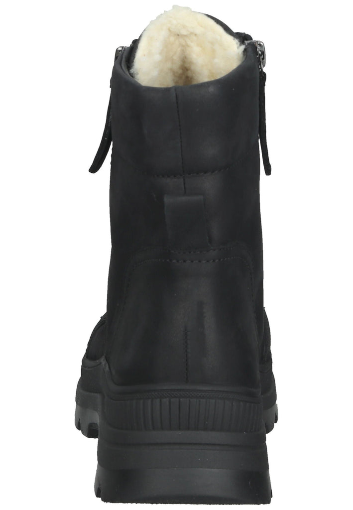 Stiefeletten Gabor Stiefelette Nubukleder Schwarz Warmfutter