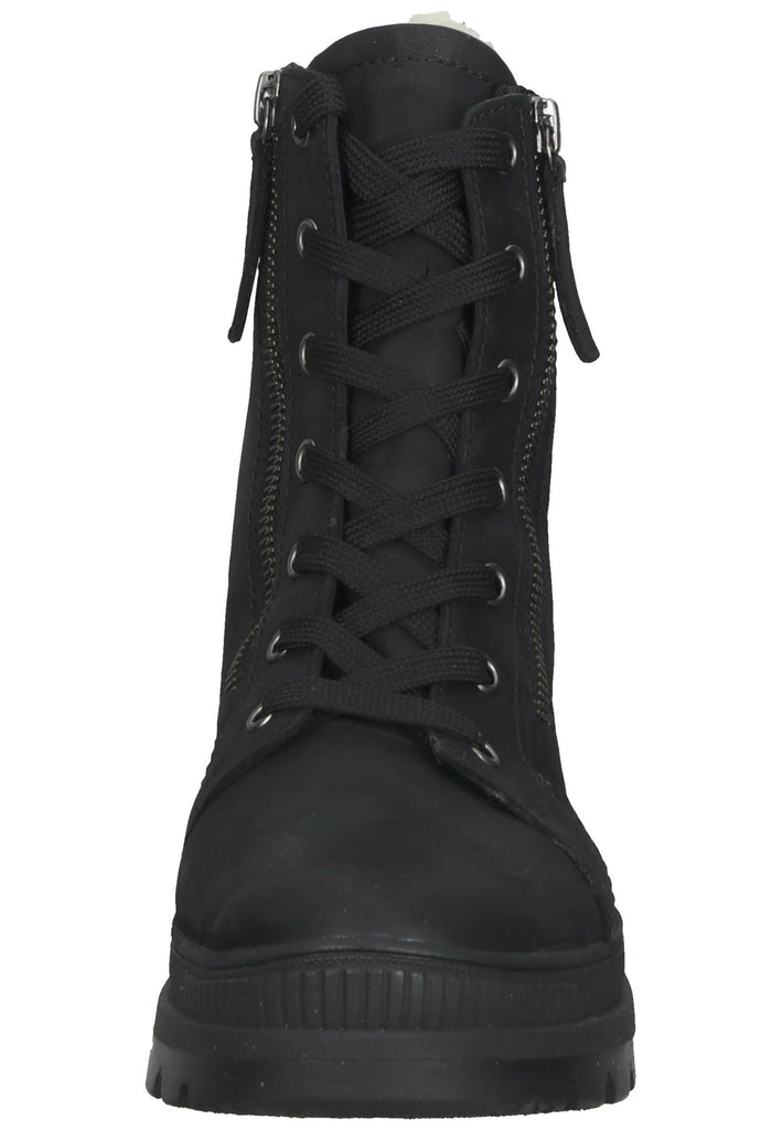 Stiefeletten Gabor Stiefelette Nubukleder Schwarz Warmfutter