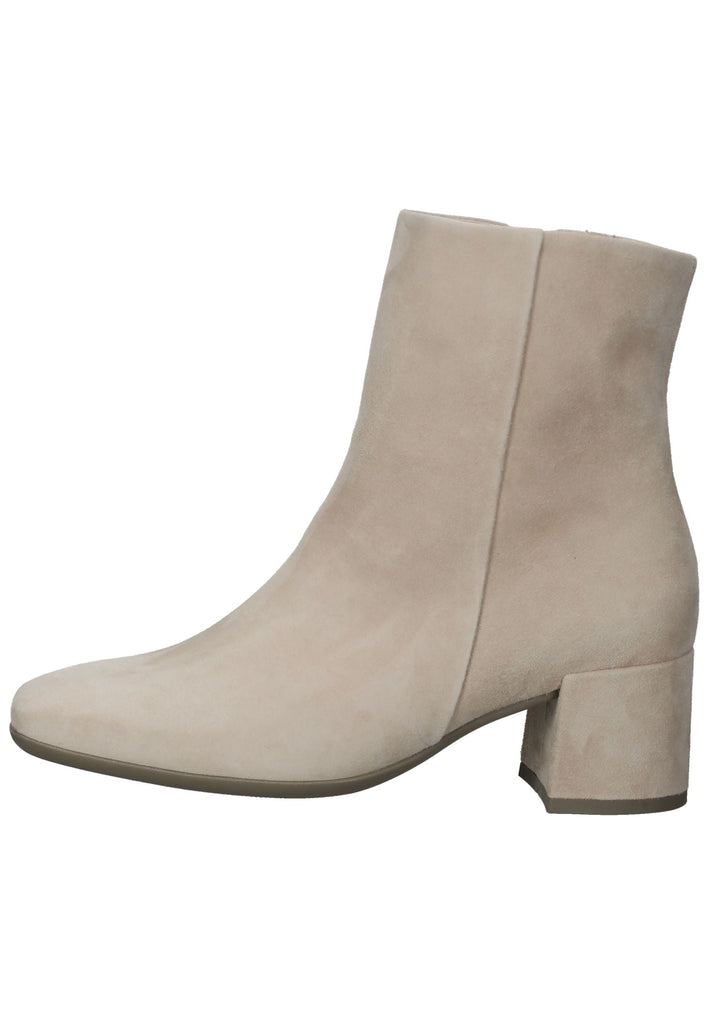 Stiefeletten Gabor Stiefelette Veloursleder Beige