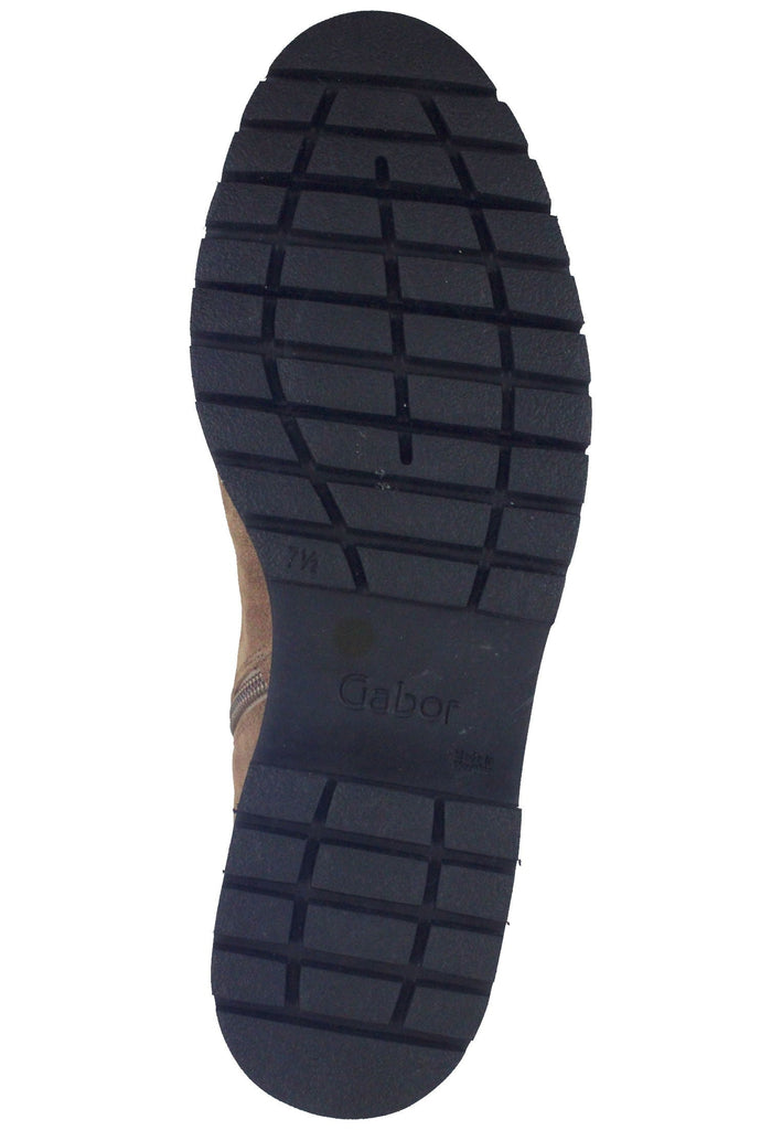 Stiefeletten Gabor Stiefelette Veloursleder Beige