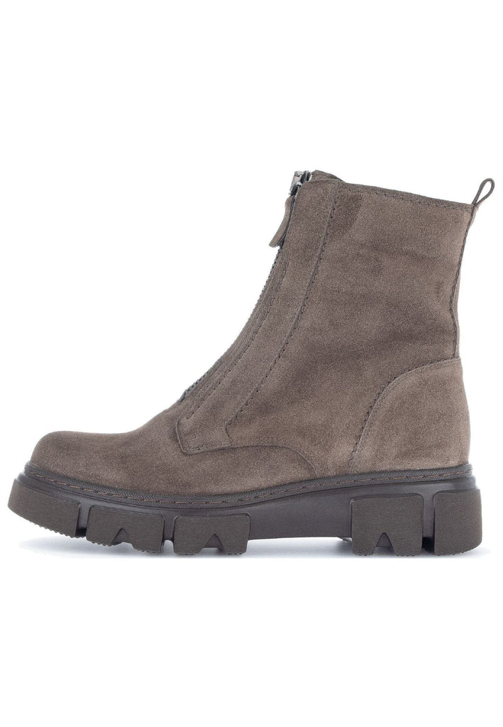Stiefeletten Gabor Stiefelette Veloursleder Braun