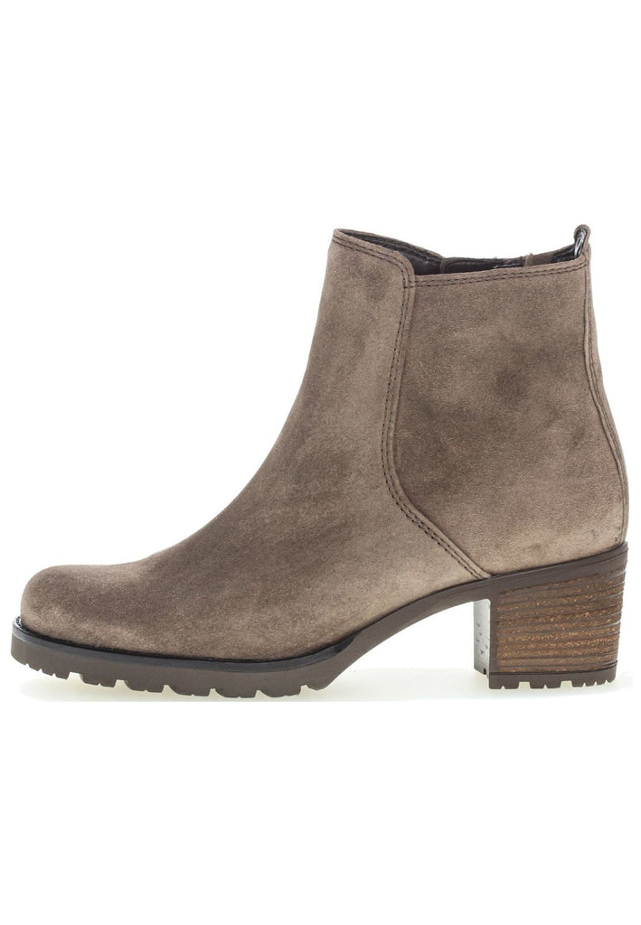 Stiefeletten Gabor Stiefelette Veloursleder Braun