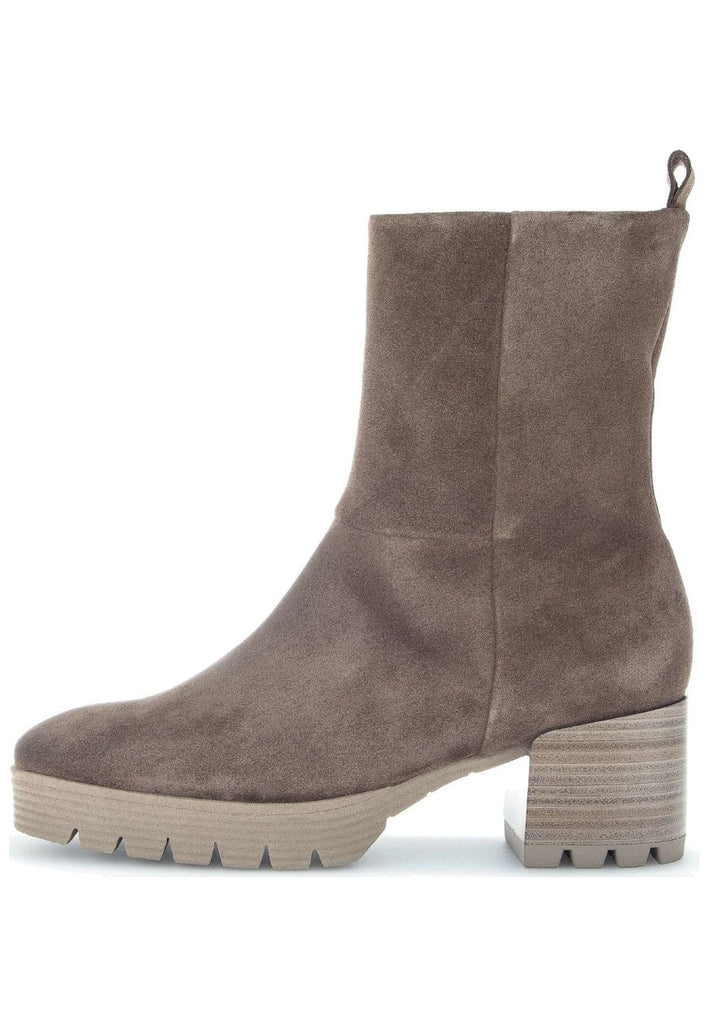 Stiefeletten Gabor Stiefelette Veloursleder Braun