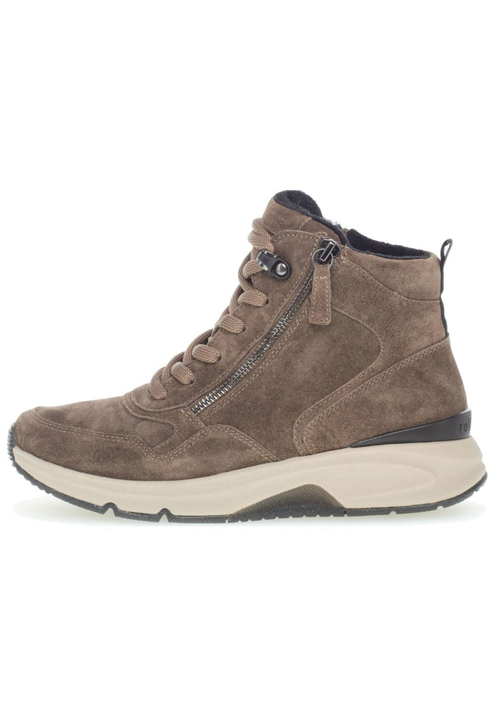 Stiefeletten Gabor Stiefelette Veloursleder Braun