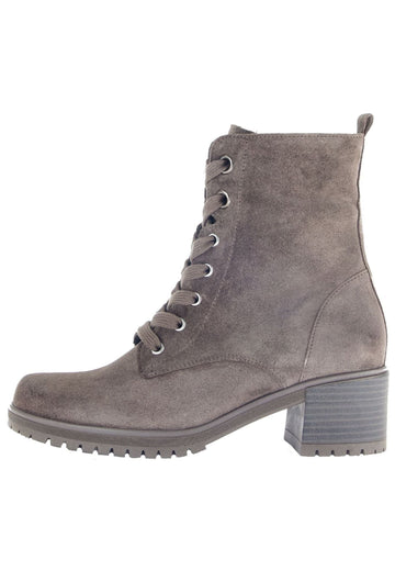 Stiefeletten Gabor Stiefelette Veloursleder Braun/Grau Warmfutter