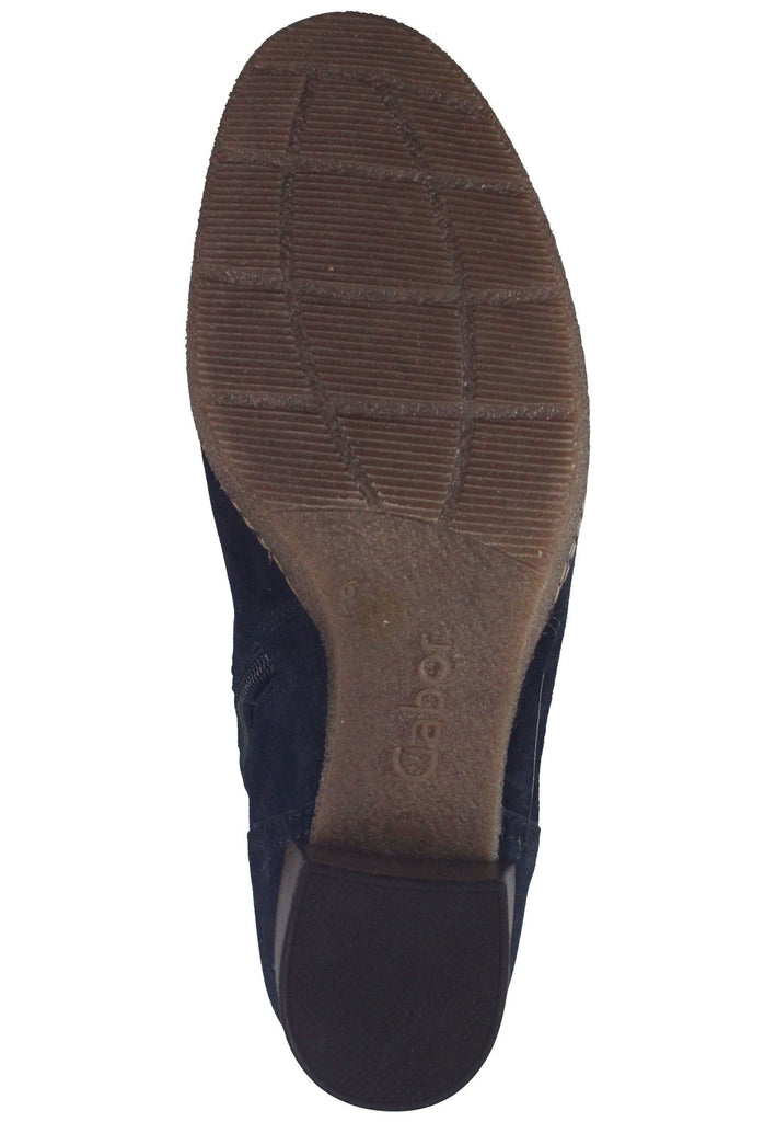 Stiefeletten Gabor Stiefelette Veloursleder Dunkelblau