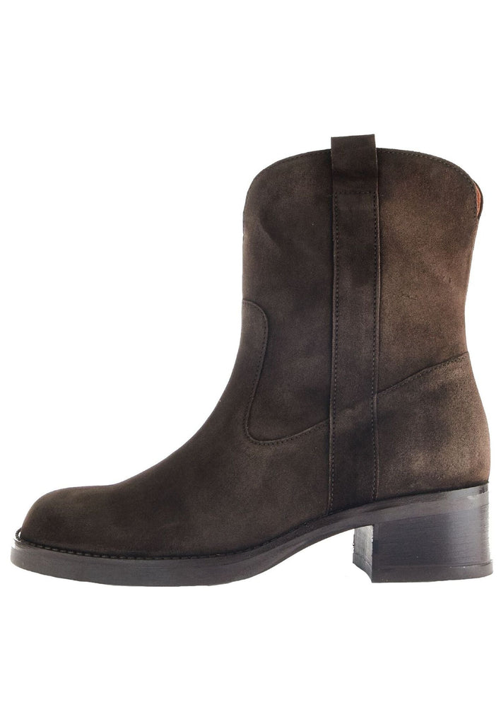 Stiefeletten Gabor Stiefelette Veloursleder Dunkelbraun