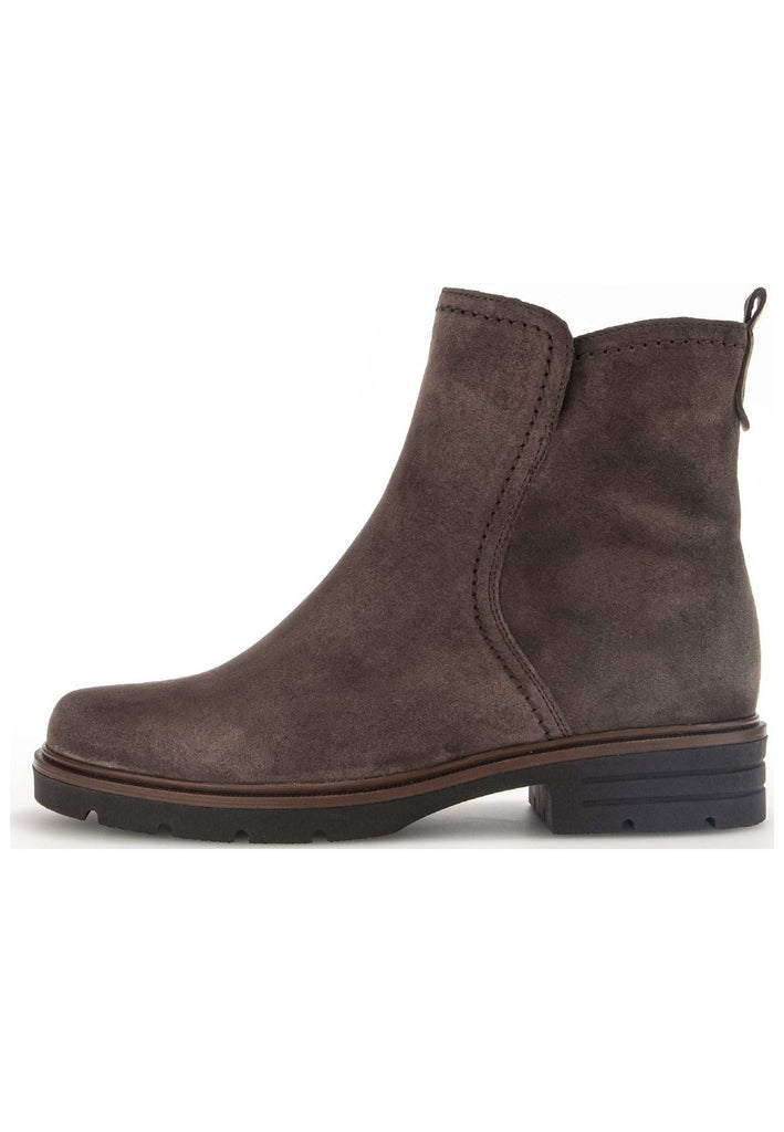 Stiefeletten Gabor Stiefelette Veloursleder Dunkelbraun