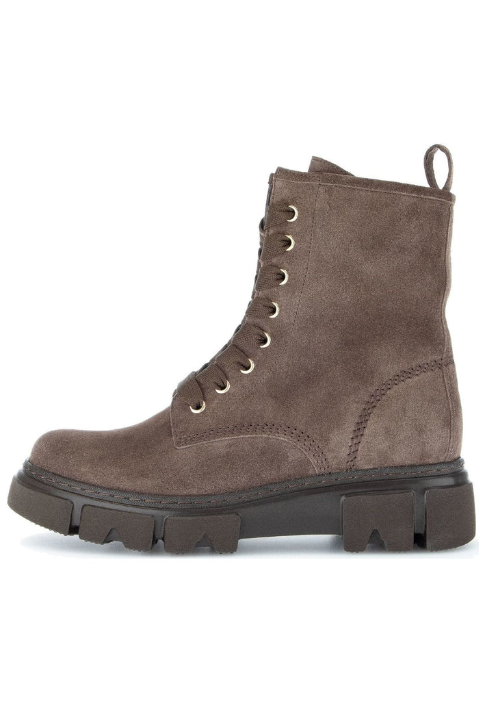 Stiefeletten Gabor Stiefelette Veloursleder Dunkelbraun