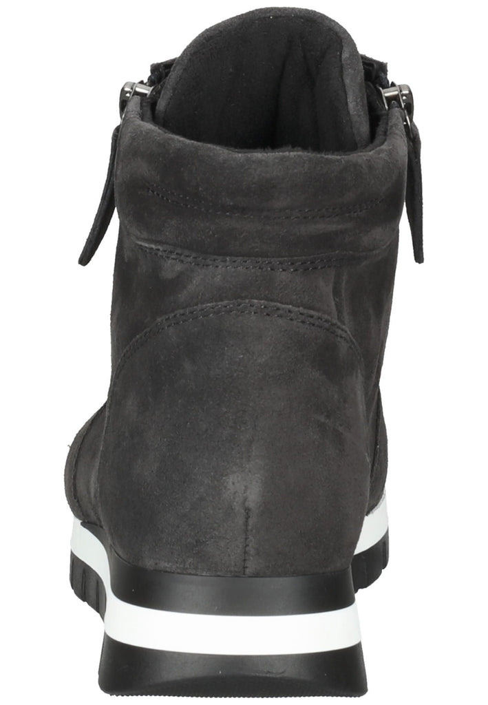 Stiefeletten Gabor Stiefelette Veloursleder Dunkelgrau
