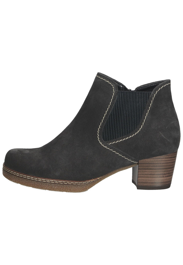 Stiefeletten Gabor Stiefelette Veloursleder Dunkelgrau