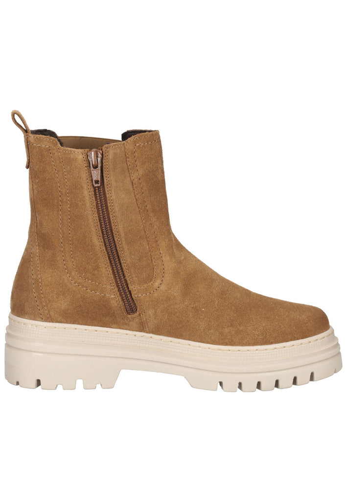 Stiefeletten Gabor Stiefelette Veloursleder Hellbraun