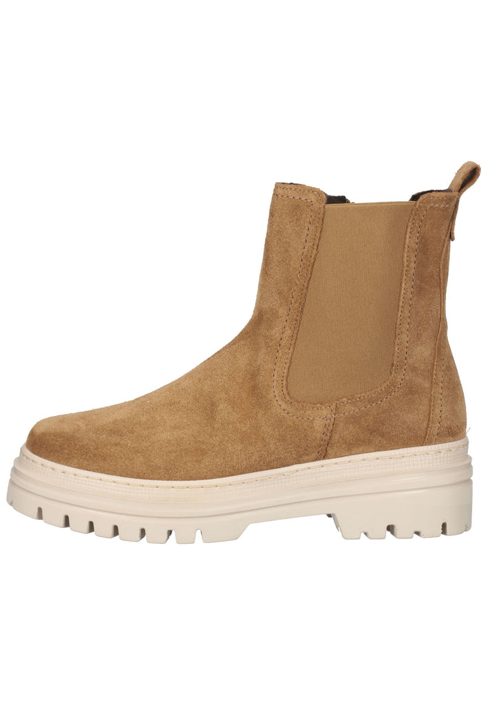 Stiefeletten Gabor Stiefelette Veloursleder Hellbraun