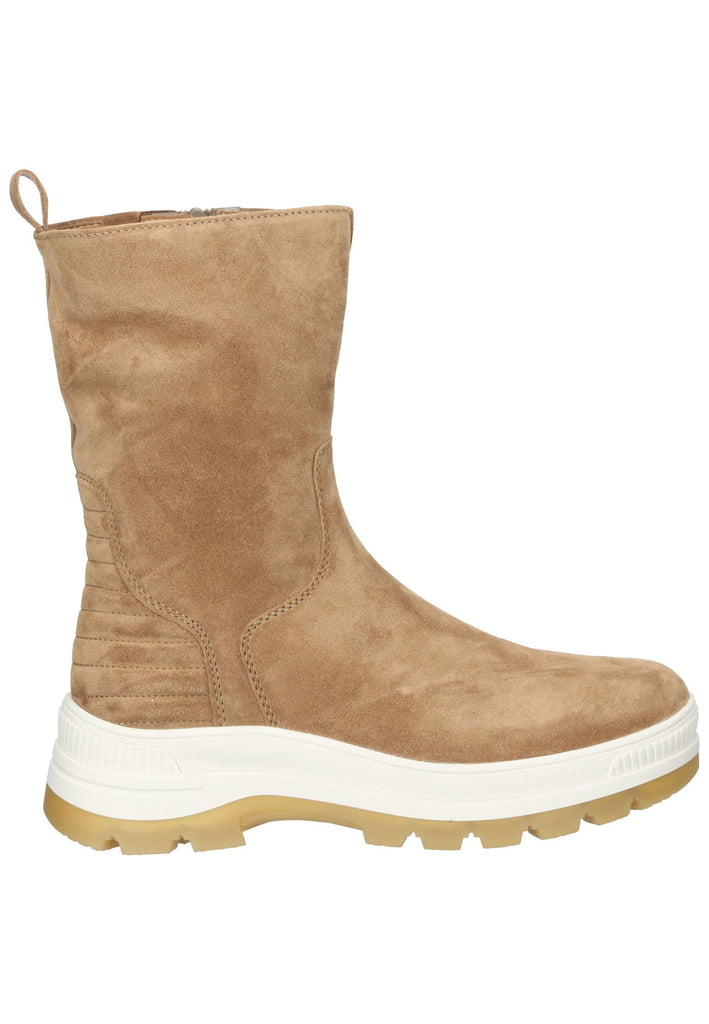 Stiefeletten Gabor Stiefelette Veloursleder Hellbraun Warmfutter