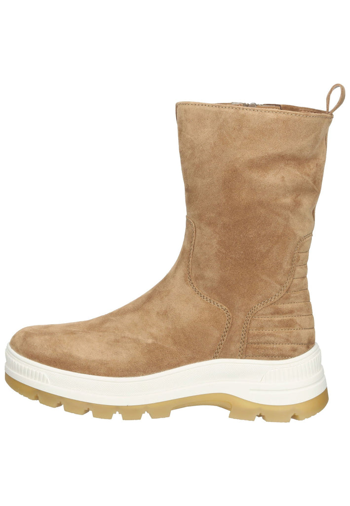 Stiefeletten Gabor Stiefelette Veloursleder Hellbraun Warmfutter