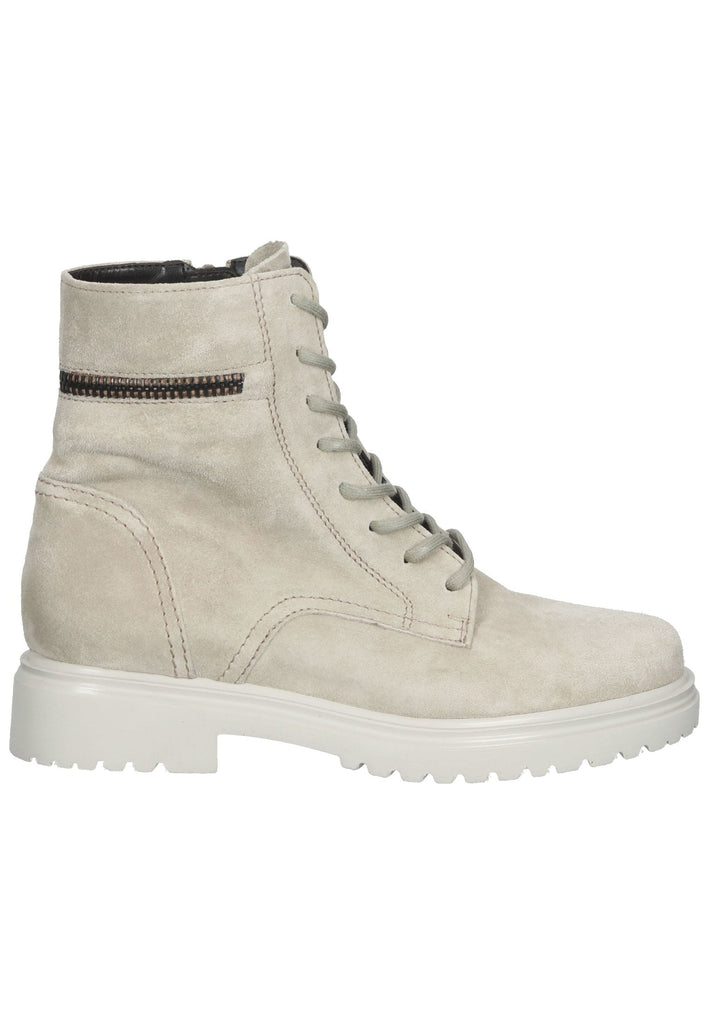 Stiefeletten Gabor Stiefelette Veloursleder Kiesel