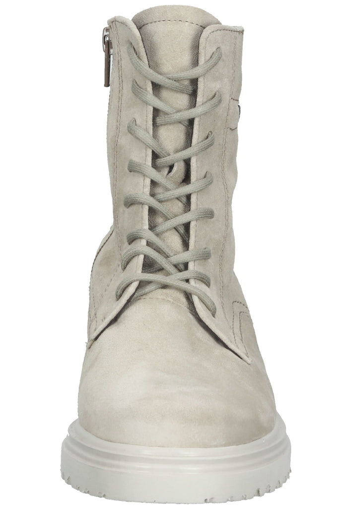 Stiefeletten Gabor Stiefelette Veloursleder Kiesel