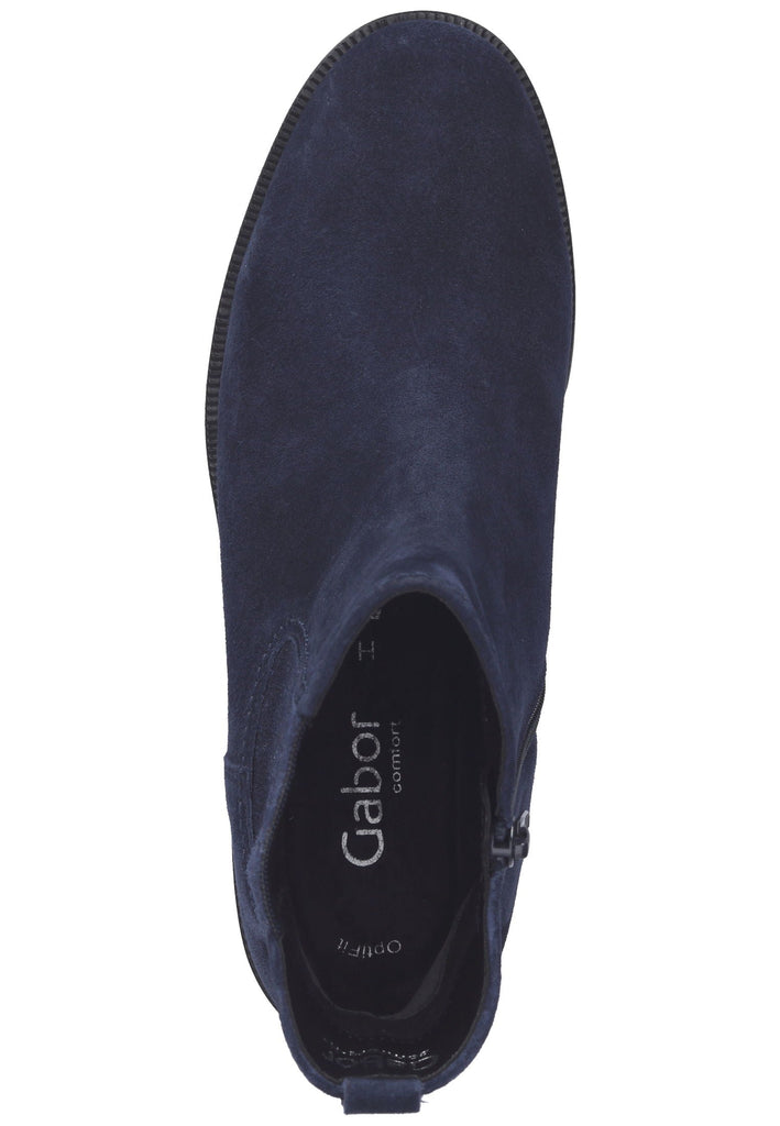 Stiefeletten Gabor Stiefelette Veloursleder Marine