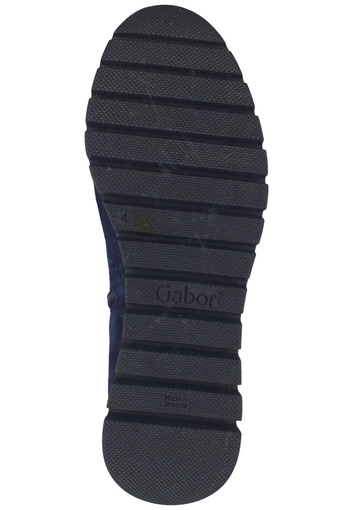 Stiefeletten Gabor Stiefelette Veloursleder Marine